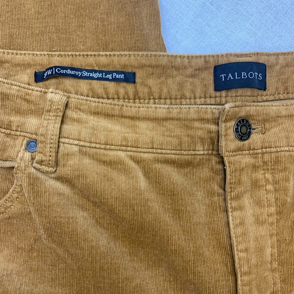 Talbots Tan Corduroy Straight Leg Pants Size 20W - Picture 3 of 10